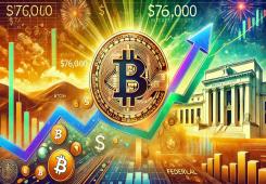 giá bitcoin: Bitcoin đạt mức cao nhất mọi thời đại là 76.000 đô la khi thị trường phản ứng với việc cắt giảm lãi suất của Fed