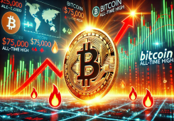 giá bitcoin: Bitcoin đạt mức cao nhất mọi thời đại là 75.000 đô la: Đây có phải là dấu hiệu cho thấy BTC đang quá nóng không