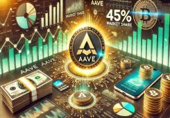 giá bitcoin: AAVE thống trị cho vay DeFi – Số liệu cho thấy thị phần 45%