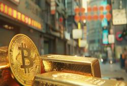 giá bitcoin: Biến động bitcoin và vàng trong quý 1 năm 2024, cho thấy mối tương quan mạnh mẽ giữa nhà đầu tư