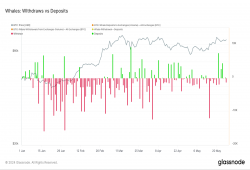 giá bitcoin: Tiền gửi cá voi Bitcoin tăng mạnh trong bối cảnh dòng vốn ETF chảy ra