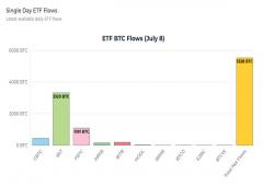giá bitcoin: Bitcoin ETF chứng kiến dòng vốn vào lớn nhất kể từ ngày 5 tháng 6 ở mức 294 triệu USD