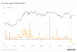 giá bitcoin: Tỷ lệ lợi nhuận đầu ra của Bitcoin cho thấy sự biến động trong bối cảnh điều chỉnh sau Halving