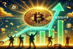 giá bitcoin: Nguồn cung Bitcoin trong lợi nhuận tăng lên trên 85%—Liệu sự hưng phấn đang đến?