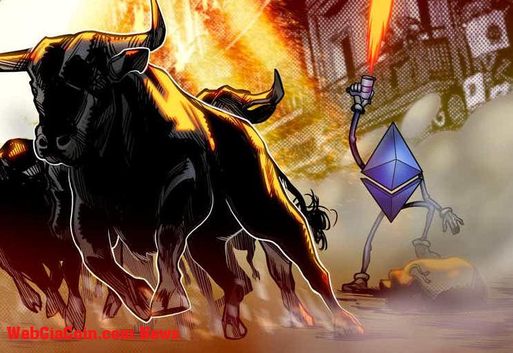 Giá Ethereum chạm mức 3,2 nghìn đô la khi dự đoán xây dựng trước khi 