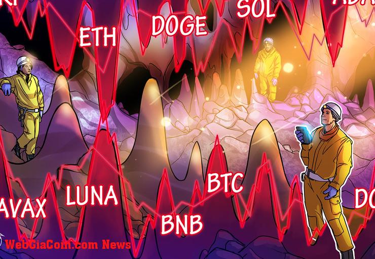 Phân tích giá ngày 22/2: BTC, ETH, BNB, XRP, SOL, ADA, LUNA, AVAX, DOGE, DOT