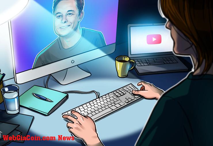 Video Elon musk-crypto được phát trên kênh YouTube bị tấn công của S. Govt Hàn Quốc