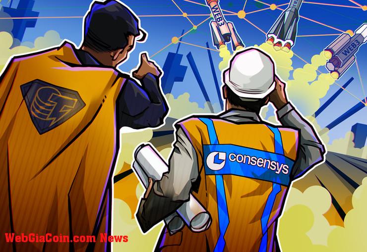 Các công ty khởi nghiệp Web3 xếp hàng: Công ty khởi nghiệp Consensys Chương trình hợp tác với Cointelegraph Accelerator