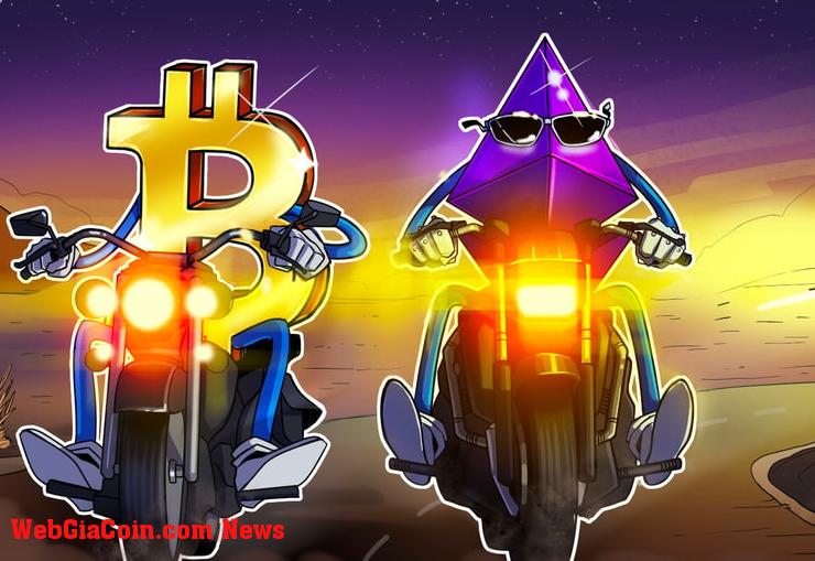 Bitcoin và Ether hiện ít biến động hơn dầu