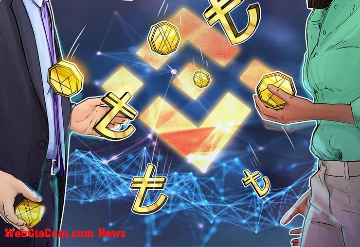 Lira của Thổ Nhĩ Kỳ trở thành cặp giao dịch tiền điện tử hàng đầu trên Binance vào tháng 9 năm 2023