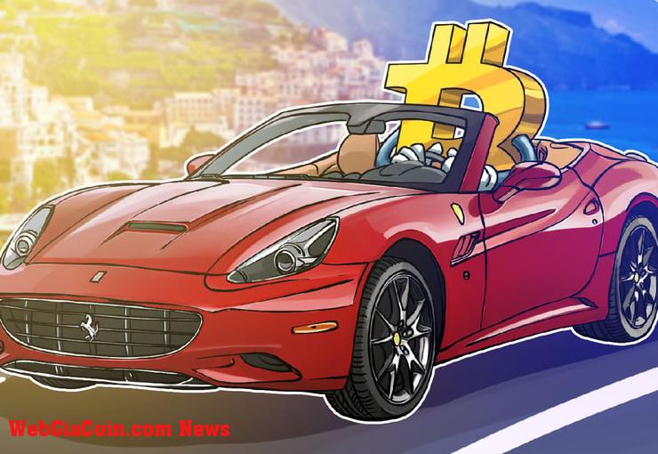 Giám đốc điều hành CoinFlip cho biết việc chấp nhận Bitcoin của Ferrari là chiến thắng chính trên thị trường